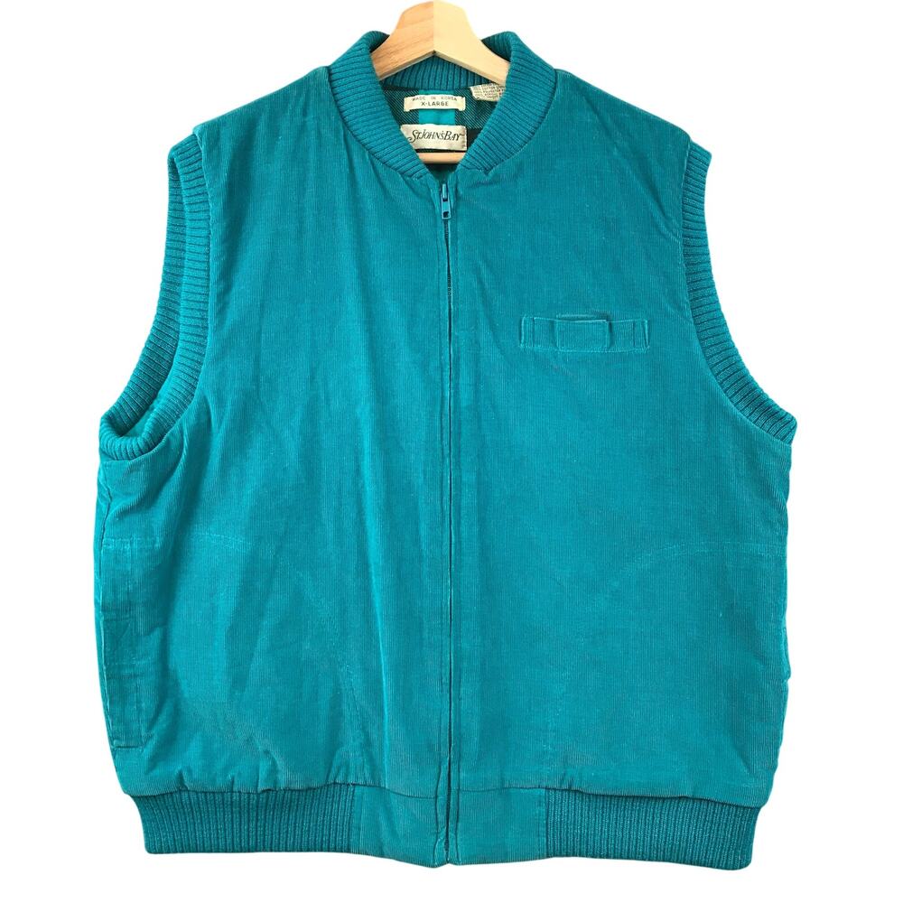 St. John's Bay Teal Men's Vest